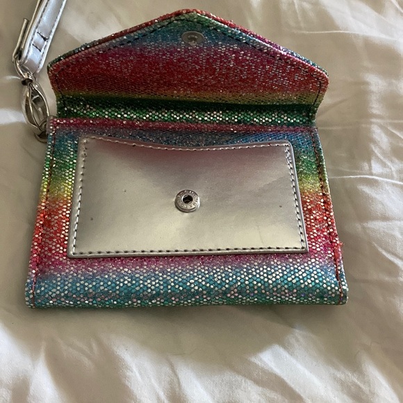 Rainbow Card Holder or wallet with Wrist Strap Unbranded - Picture 3 of 4